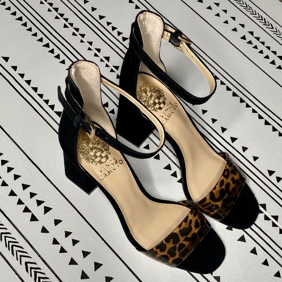 Vince Camuto Winderly Ankle Strap Leopard … - Picture 12 of 16